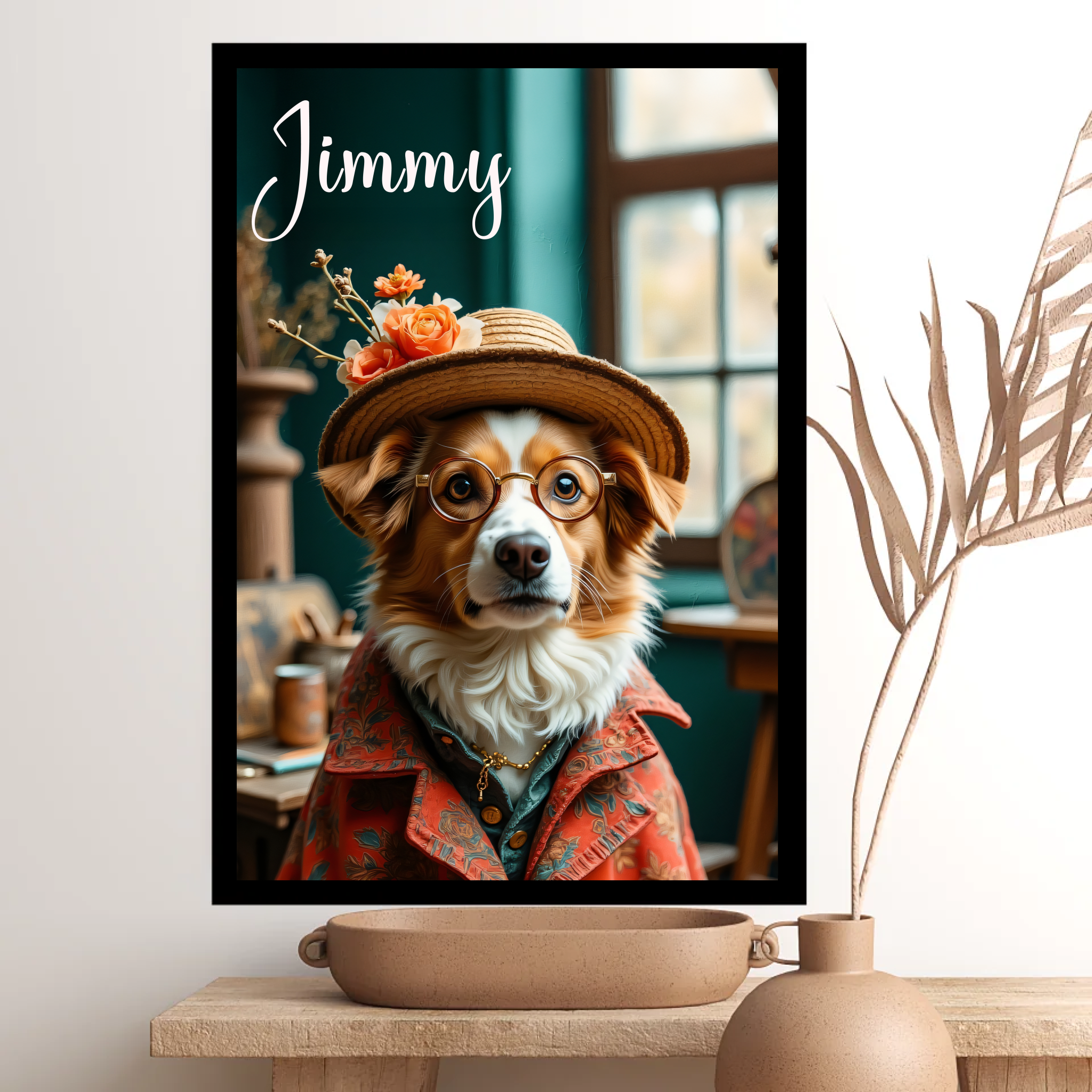 Vintage Paws Personalised Portrait