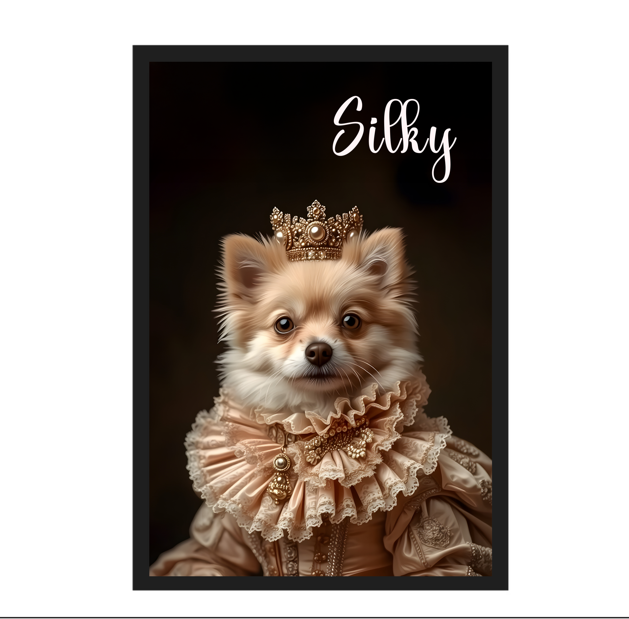 Princess Paws Personalised Pet Portrait