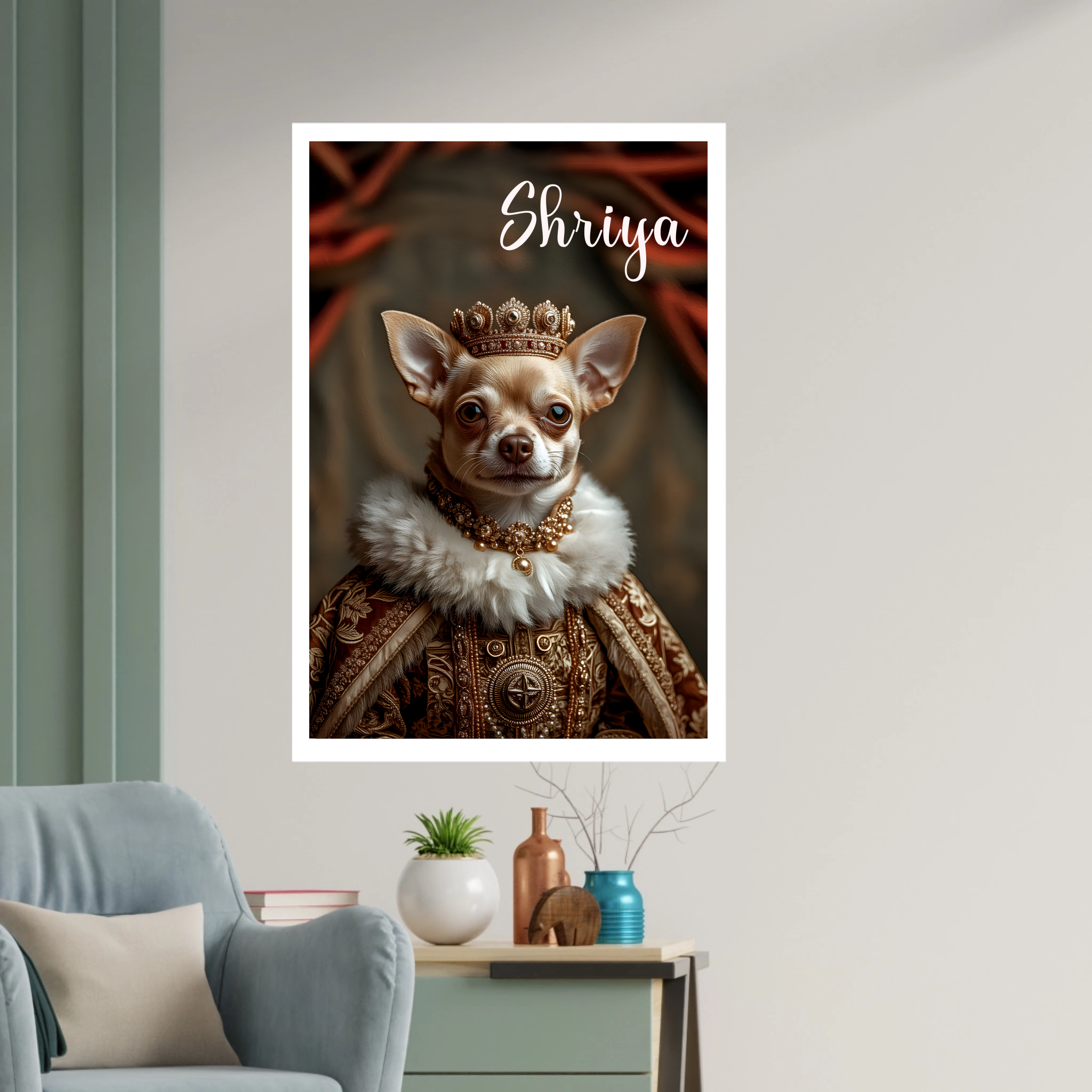 Queen Paws Personalised Pet Portrait