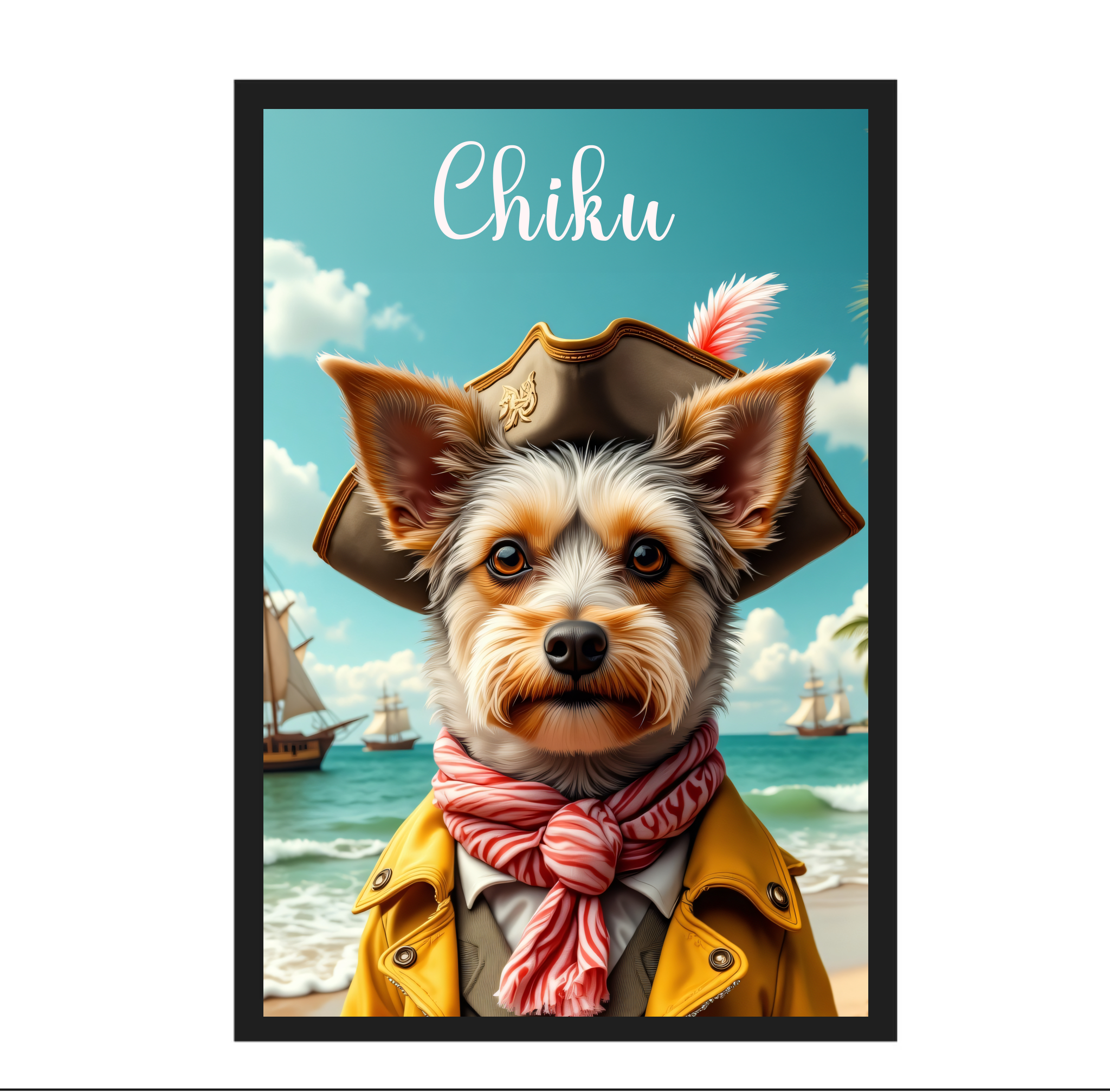 Pirate Paws Personalised Pet Portrait