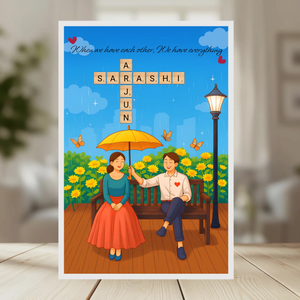 Family Crossword Puzzle Wall Frame