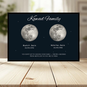 Family Crossword Puzzle Wall Frame wooden frame _ black horizontal