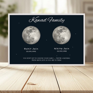 Family Crossword Puzzle Wall Frame wooden frame _ White horizontal