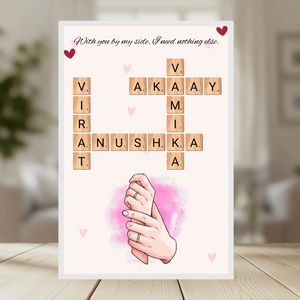 Family Crossword Puzzle Wall Frame