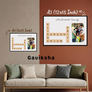 Personalised Family Crossword Art 2