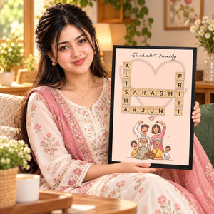 Cozy Family Crossword Portrait