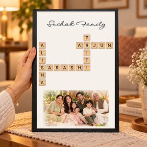 Cozy Saini Family Portrait Display