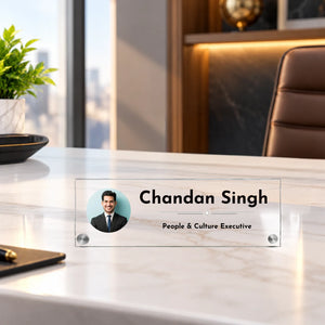 Personalized Acrylic Desk Name Plate with Metal Studs – 5mm Thick (4)