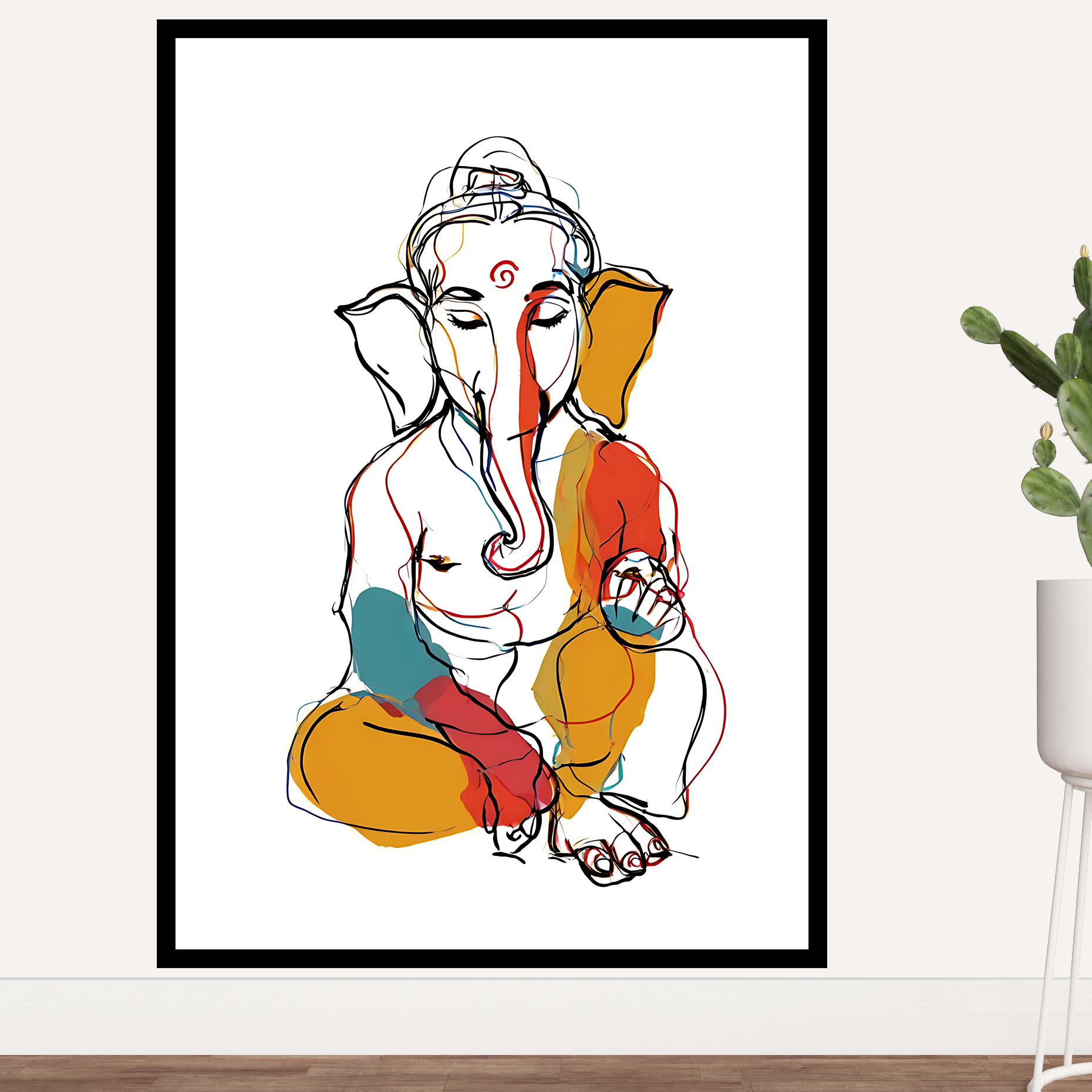Lord Ganesha Wall Frame – Divine Blessings