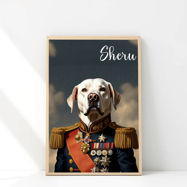 Commander Paws Personalised Portrait