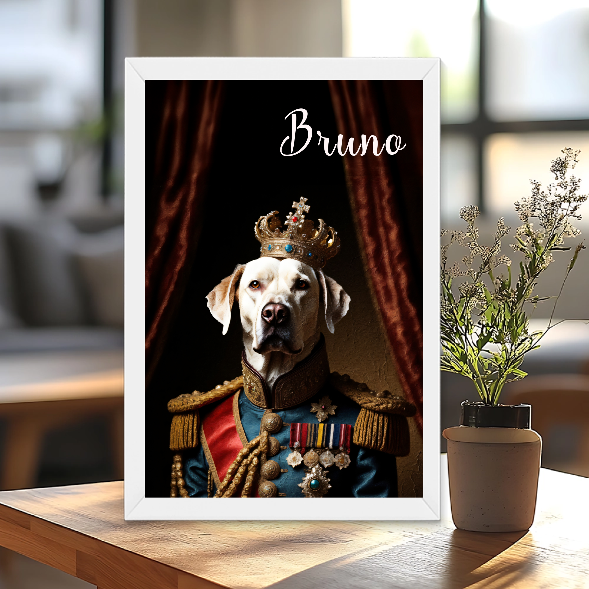 Regal Paws Personalised Portrait
