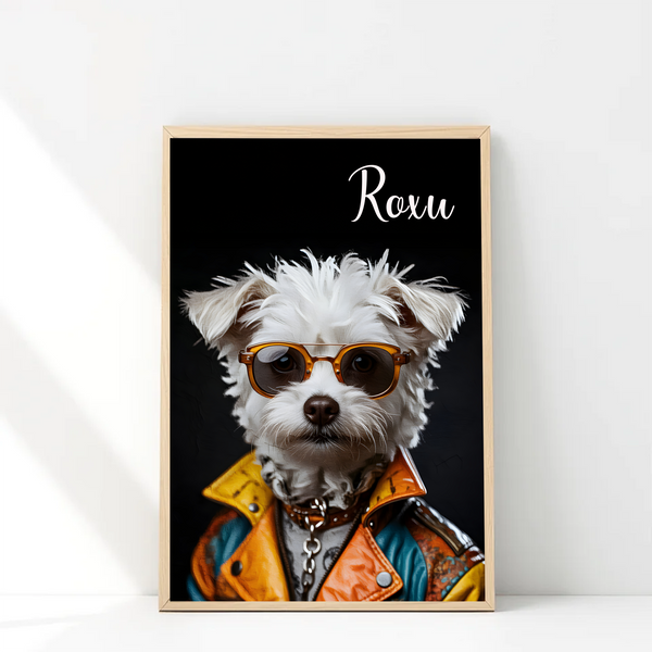 Rockstar Paws Personalised Pet Portrait