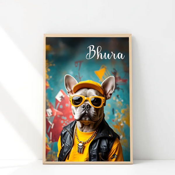 Hip-Hop Paws Personalised Pet Portrait