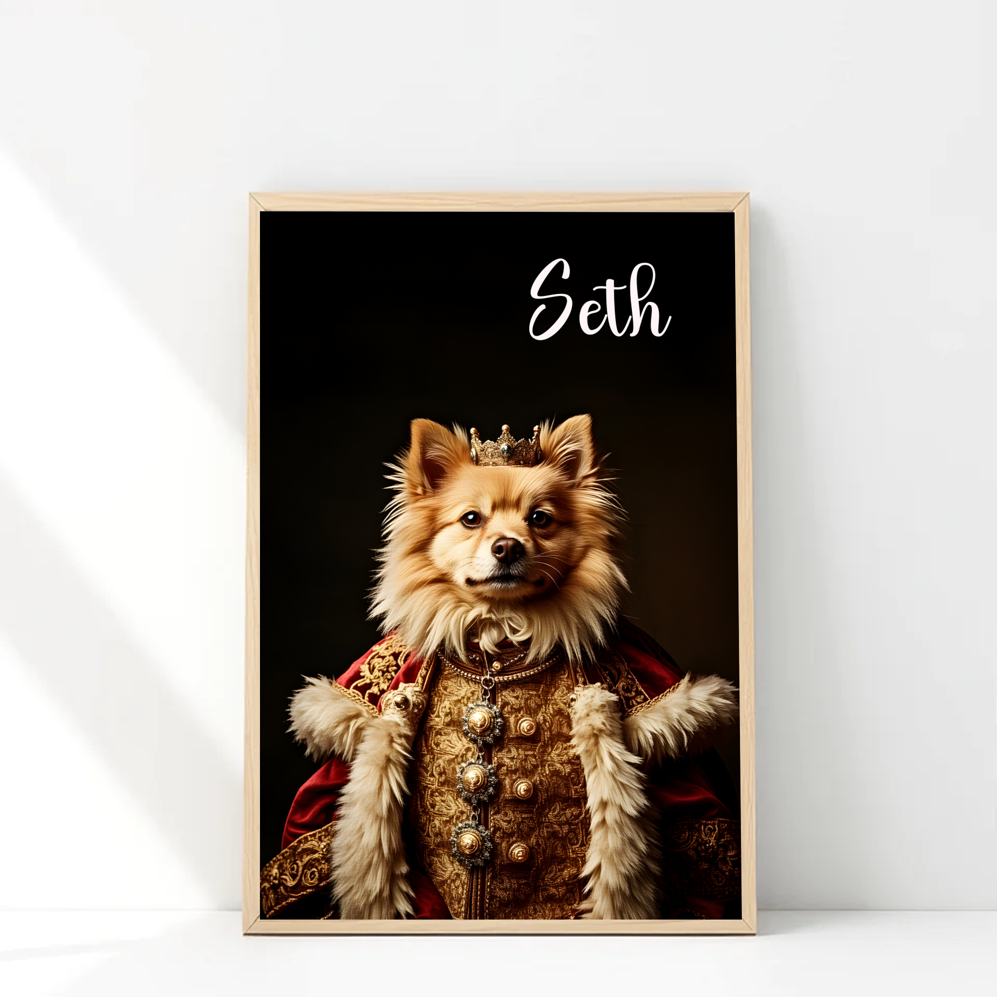 Kingly Paws Personalised Pet Portrait