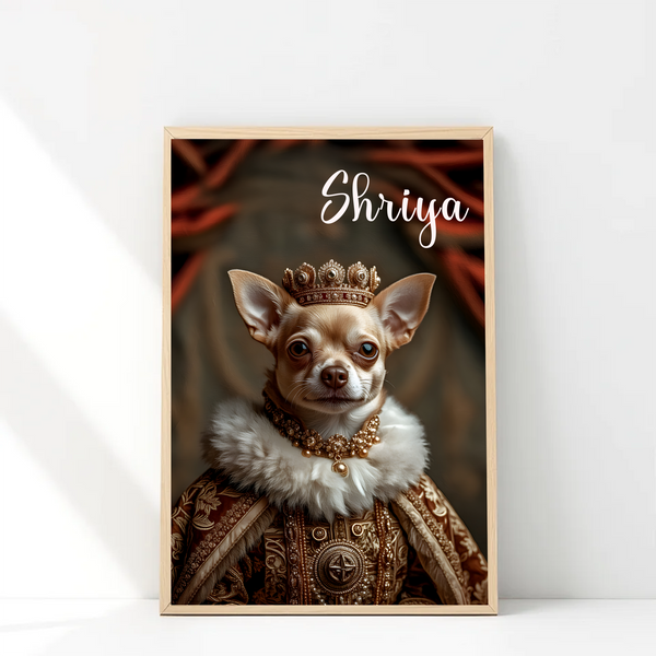 Queen Paws Personalised Pet Portrait