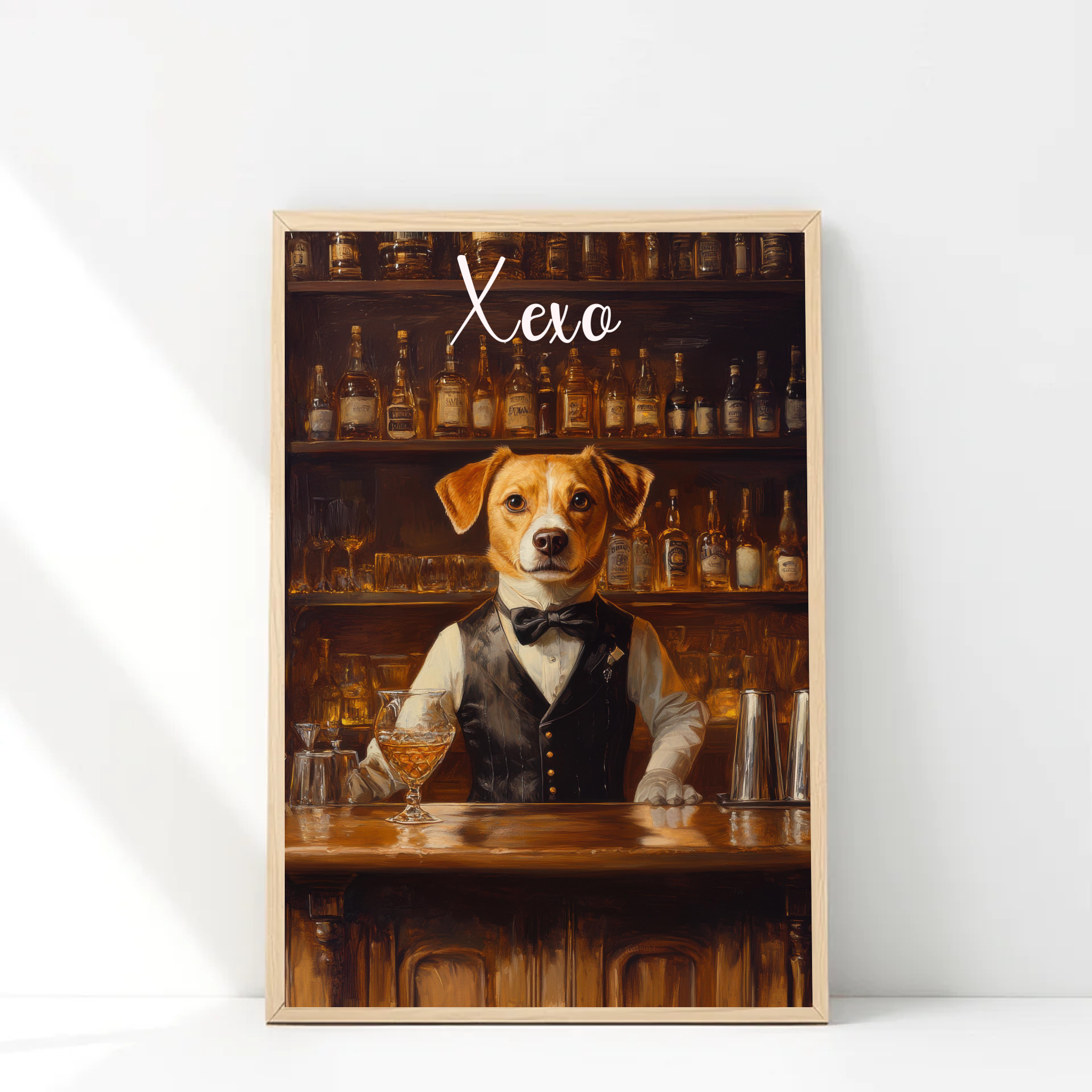 Bartender Paws Personalised Pet Portrait