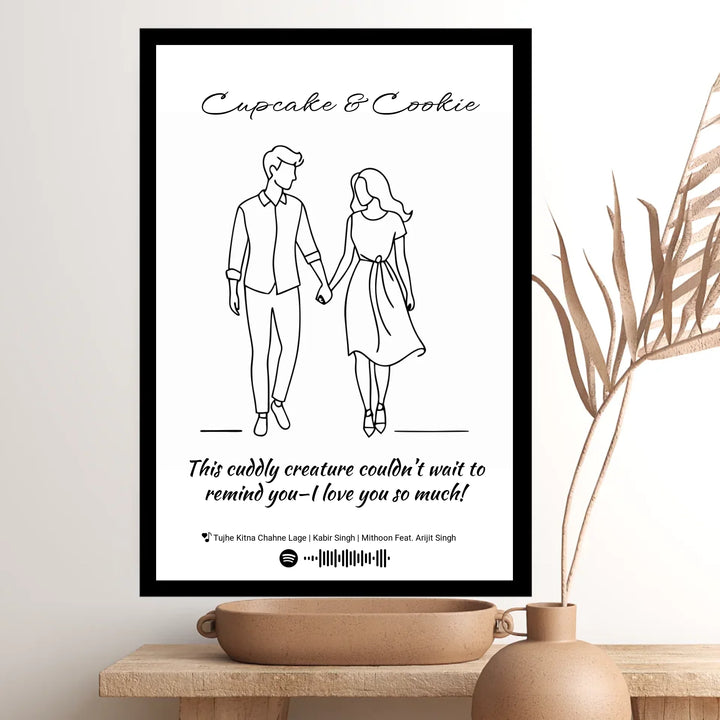 Forever Together – Personalized Minimalist Line Art