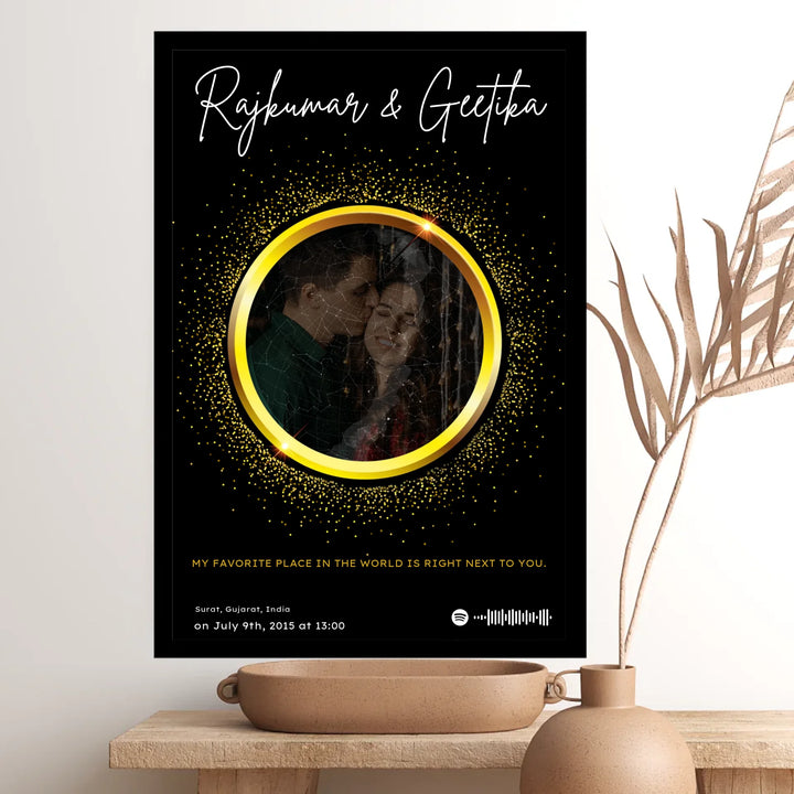 Personalized Star & Song Frame with Your Picture