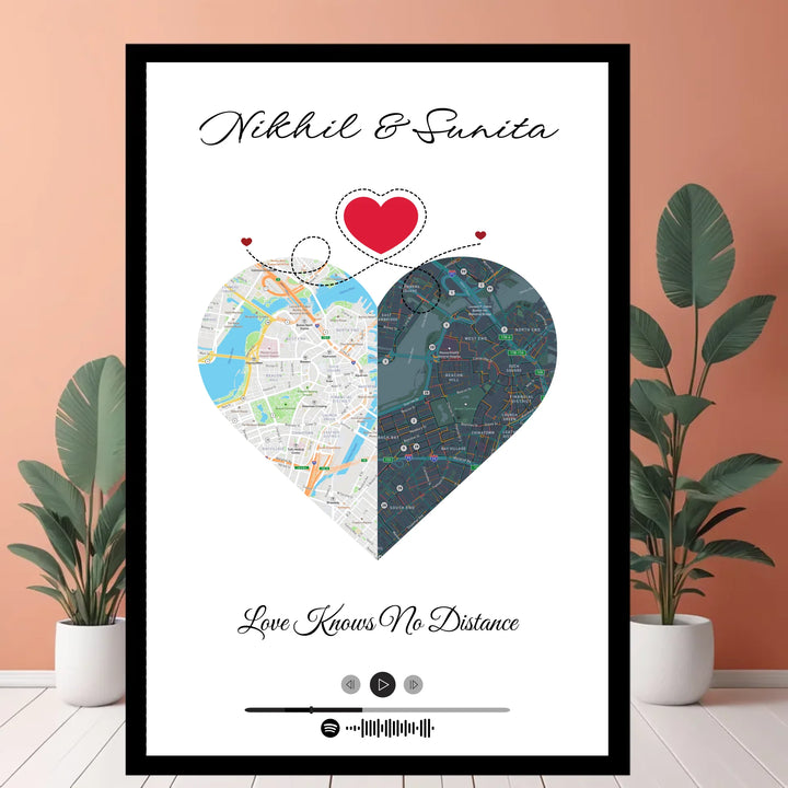 Custom Long Distance Map in a Timeless Frame