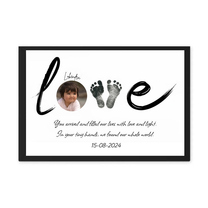 Personalised LOVE Artwork – A Cherished Keepsake from Baby’s First Moments