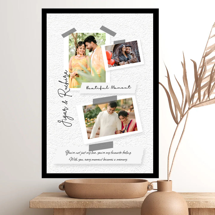 Personalised Photo Frame – Perfect Couple Gift with 15+ Designs Available