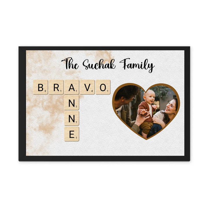 Family Crossword Wall Art – 15+ Customizable Theme Options