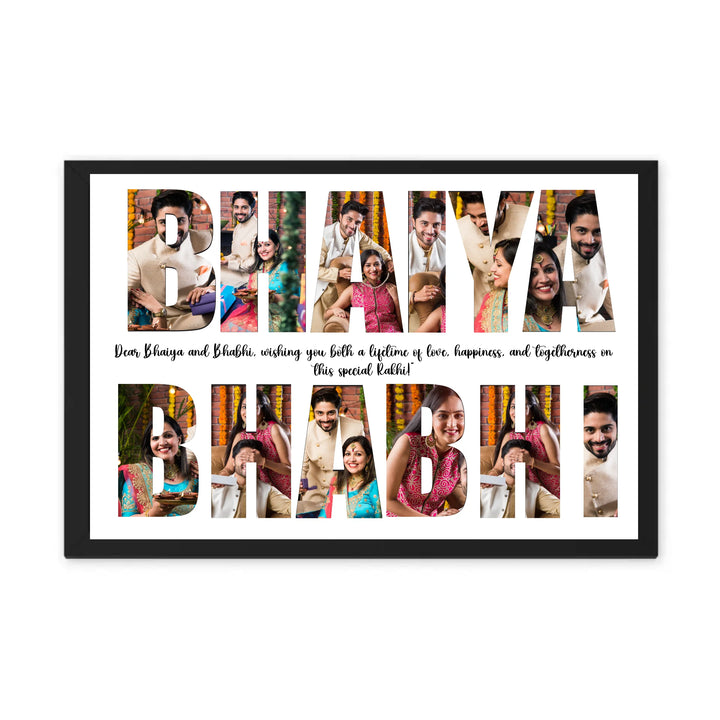 BHAIYA - BHABHI Custom Rakhi Photo Frame – A Perfect Gift for Your Brother