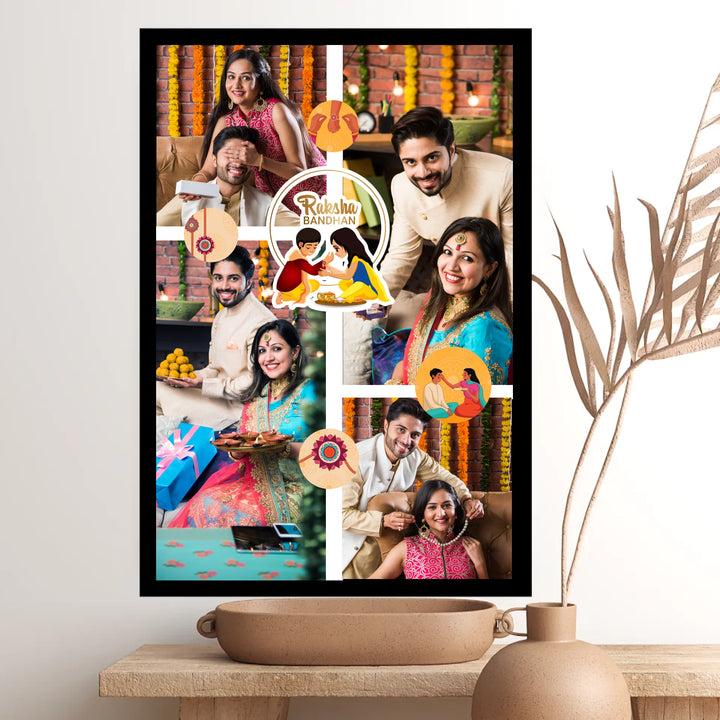 Custom Rakhi Photo Frame – A Heartfelt Celebration of Sibling Bond