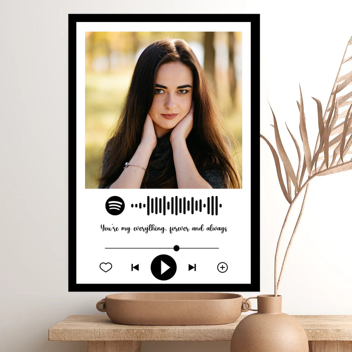 Personalized Spotify Song & Custom Image with Message