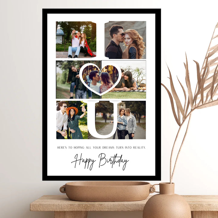 Personalised Photo Frame – Perfect Couple Gift with 15+ Designs Available