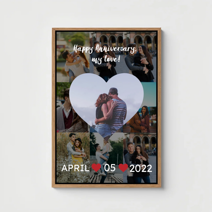 Personalised Photo Frame – Perfect Couple Gift with 15+ Designs Available
