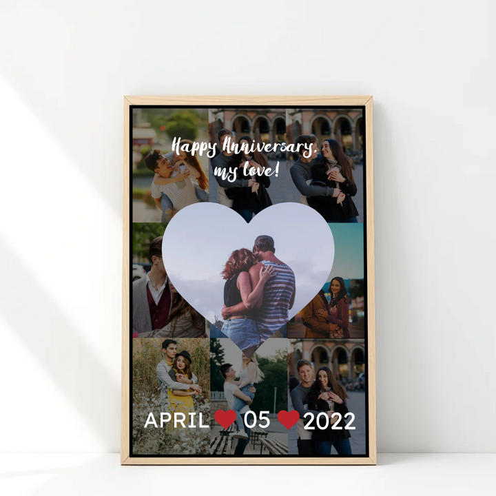 Personalised Photo Frame – Perfect Couple Gift with 15+ Designs Available