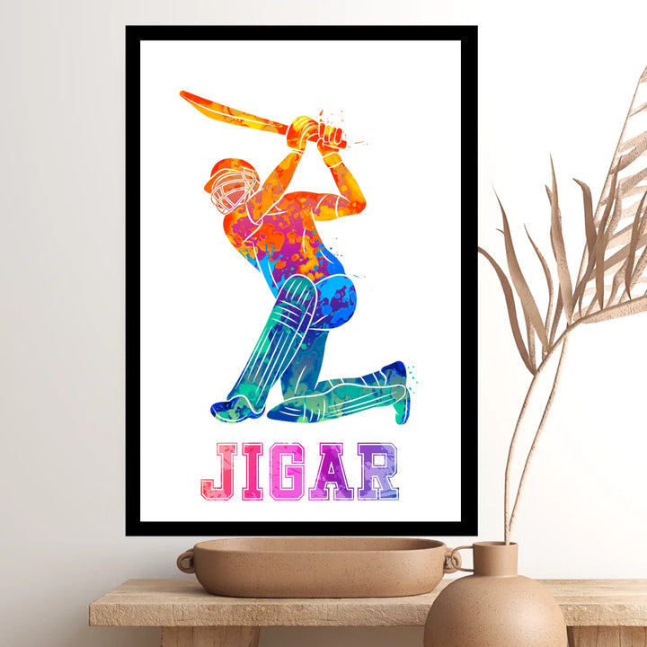Hit a Six with a Custom Cricket Poster! The Ultimate Personalised Gift for Boys