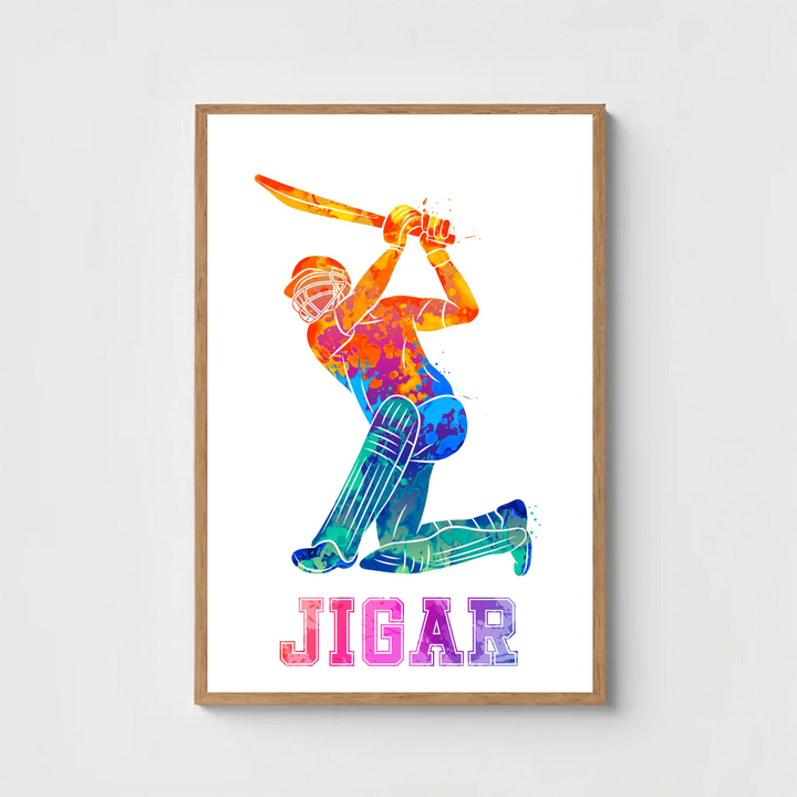 Hit a Six with a Custom Cricket Poster! The Ultimate Personalised Gift for Boys