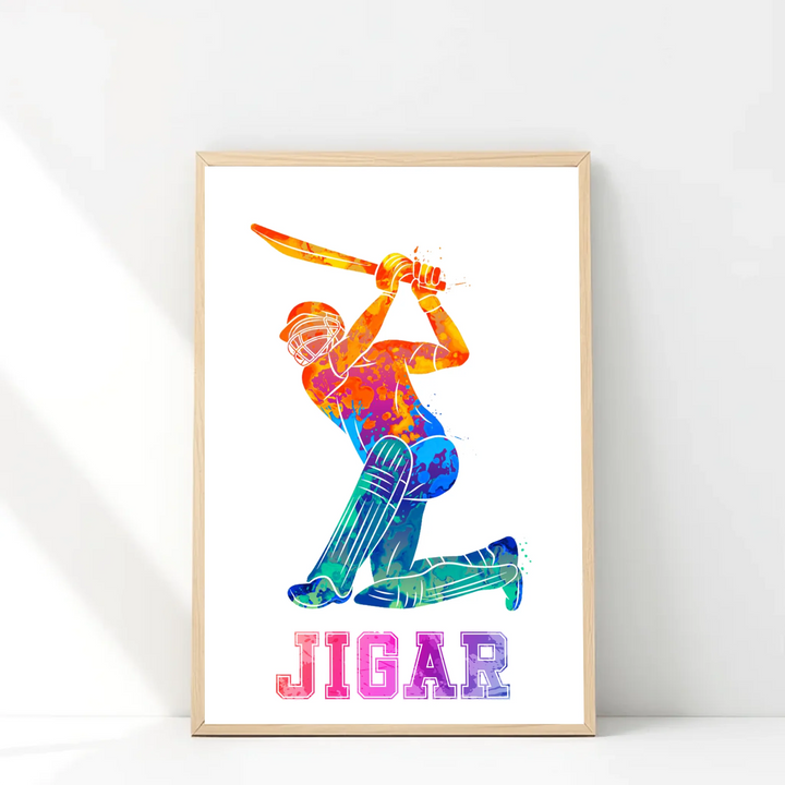 Hit a Six with a Custom Cricket Poster! The Ultimate Personalised Gift for Boys