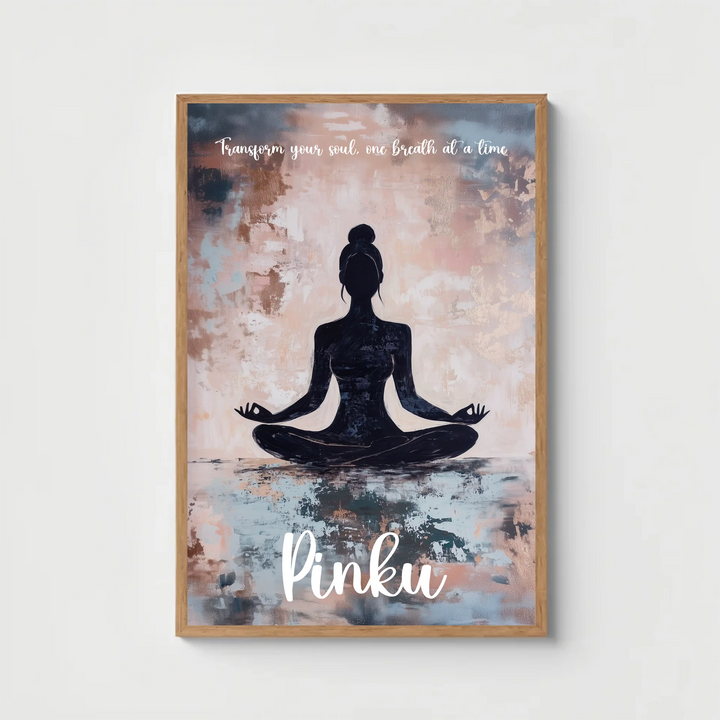 Meditating Yogi Personalized Wall Art