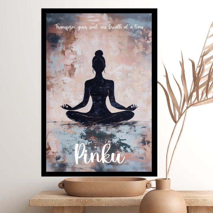 Meditating Yogi Personalized Wall Art