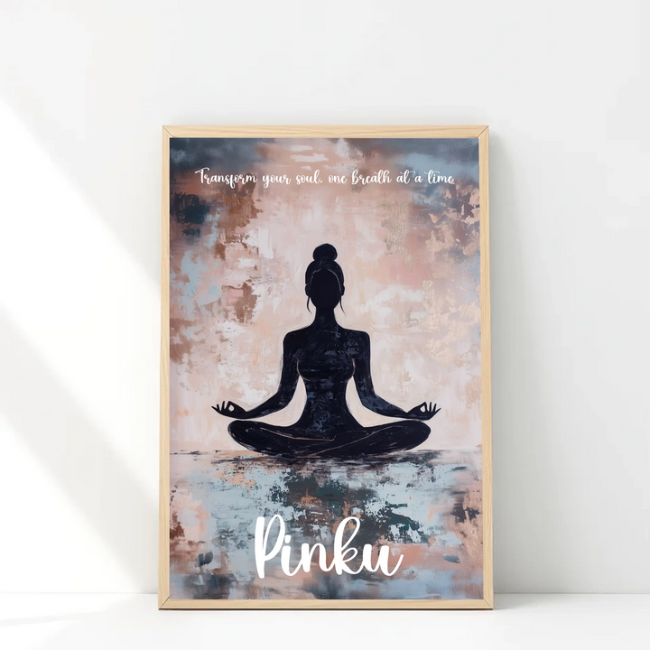 Meditating Yogi Personalized Wall Art