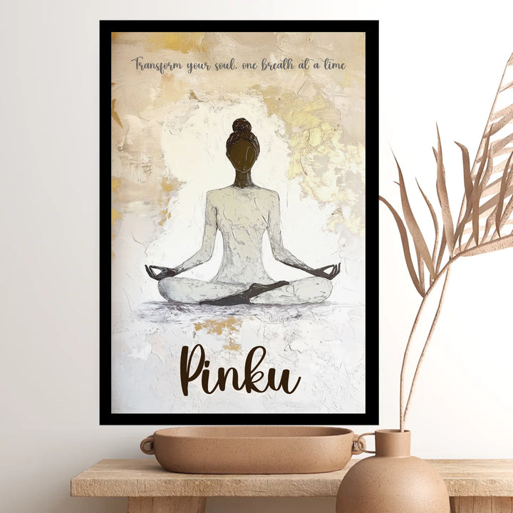 Meditating Yogi Personalized Spiritual Art