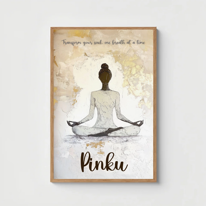 Meditating Yogi Personalized Spiritual Art