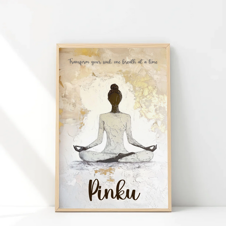Meditating Yogi Personalized Spiritual Art