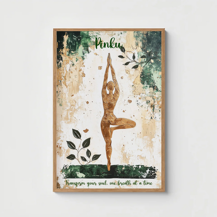 Meditating Yogi Personalized Canvas Art