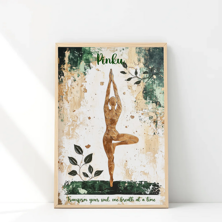 Meditating Yogi Personalized Canvas Art