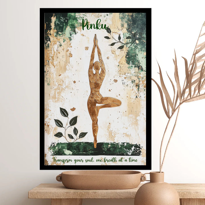Meditating Yogi Personalized Canvas Art