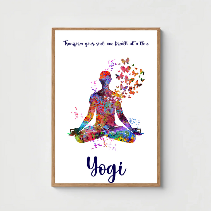 Meditating Personalized Wall Art