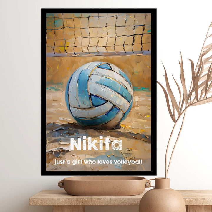 Volleyball Art Poster - Impressionist Sports Wall Art for Enthusiasts & Modern Decor