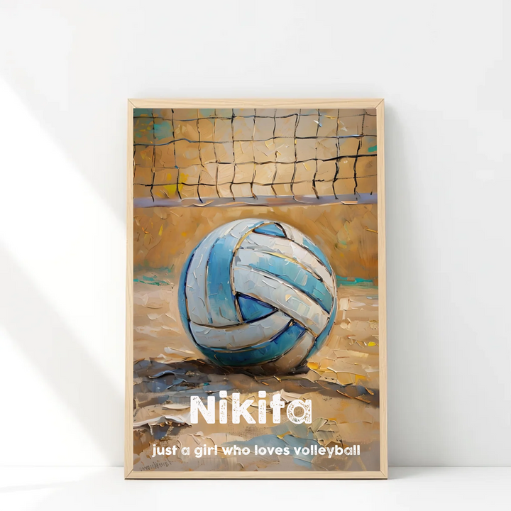 Volleyball Art Poster - Impressionist Sports Wall Art for Enthusiasts & Modern Decor