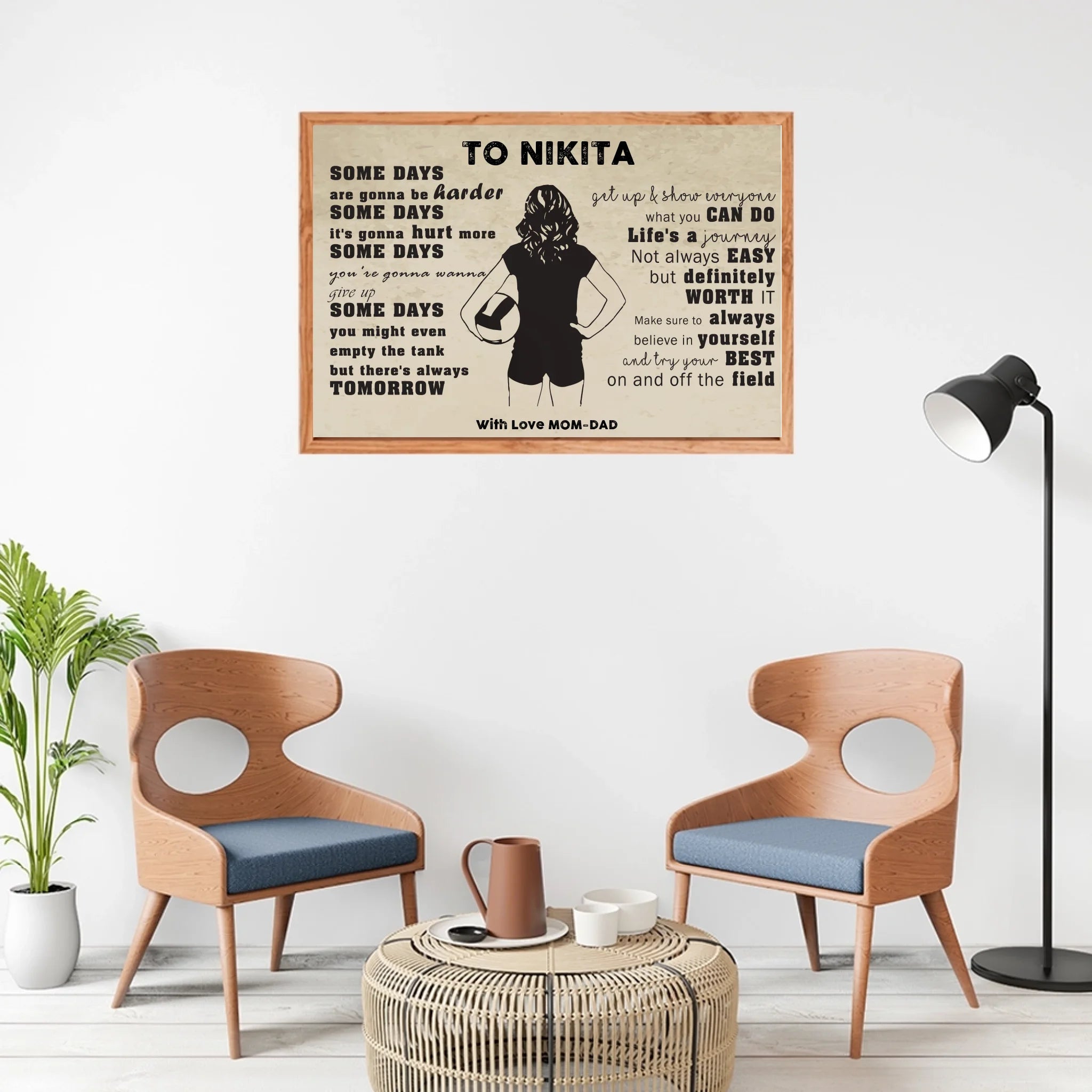 natural wooden frame bg