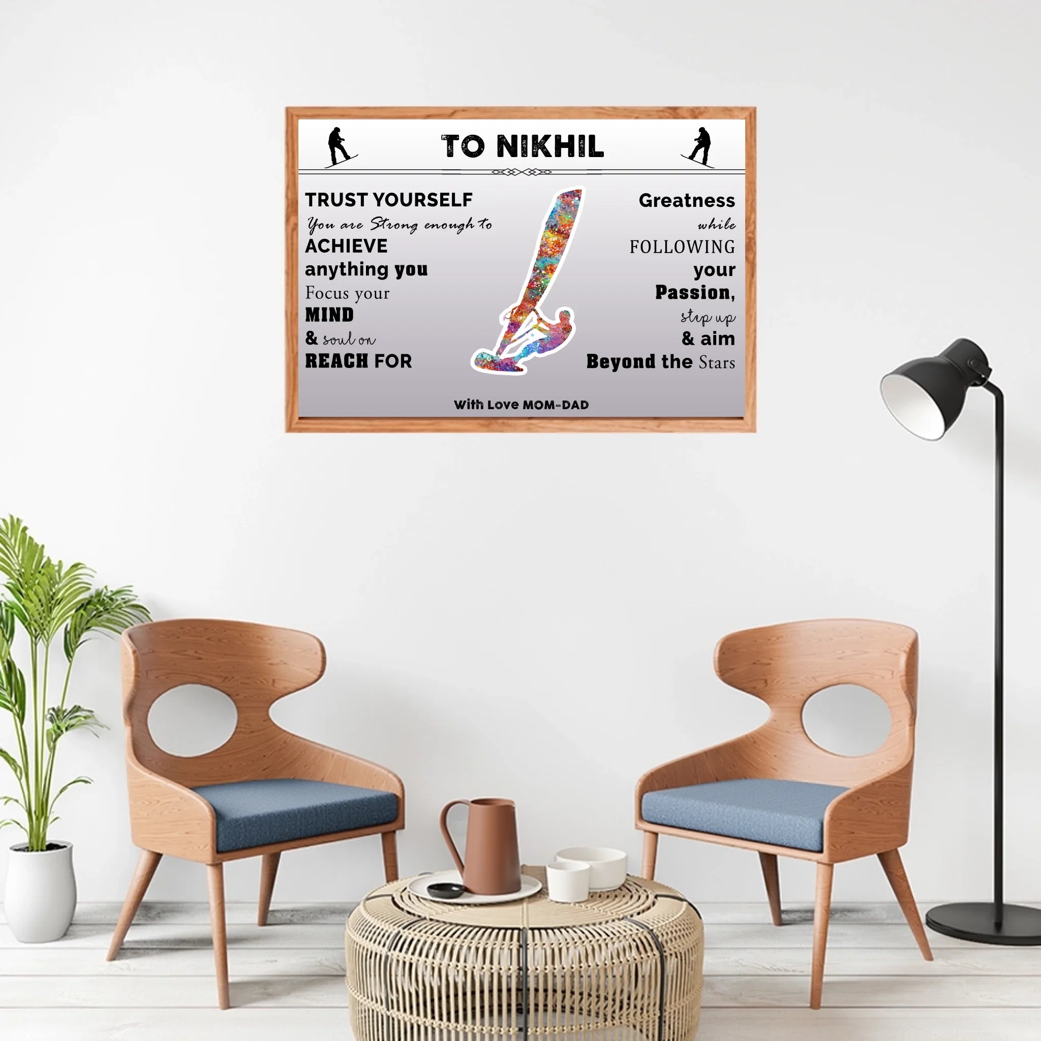 natural wooden frame bg