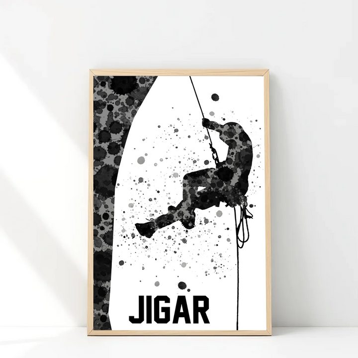 Personalised Rock Climbing Poster – Unique Gift for Climbers